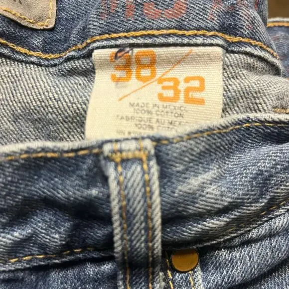 Ariat M3 Jeans Men's 38x32 Athletic Straight Leg Denim Medium Wash Work Western - Picture 7 of 9